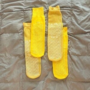 Yellow Non-Slip Socks